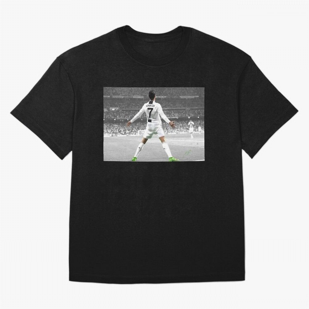 Cristiano Ronaldo Oversized T-Shirt Support Iconic Players in Global Football Passion for FIFA World Cup 2026, Connected to Mbappe, Portugal, Football History, Final Match Energy, Crowd Noise and Once in a Lifetime Moments; Ideal for Fans Who