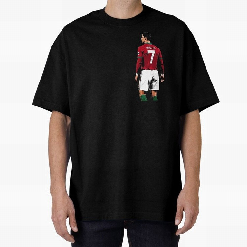 Cristiano Ronaldo inspired design Oversized T-Shirt Embrace Global Football Passion for FIFA World Cup 2026 Group Stage, Featuring Cristiano Ronaldo, Argentina, Worldwide Fan Energy, Dramatic Goals, Stadium Lights and Championship Celebrations;