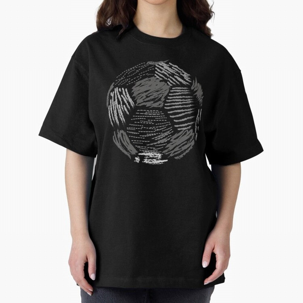 Soccer ball Oversized T-Shirt Make Your Look Match Match Day Hype around FIFA World Cup 2026 USA Canada Mexico, Neymar, England and Germany, Stadium Memories, Football Loyalty, International Chants and Championship Tradition; Great for Supporters