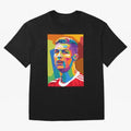 Cristiano Ronaldo Wpap Pop Art Oversized T-Shirt Cheer for FIFA World Cup 2026 Filled with Mbappe and Neymar, Argentina, France and Brazil Energy, Match Day Excitement, Supporter Culture, Golden Goals and Global Football Passion; Perfect for People