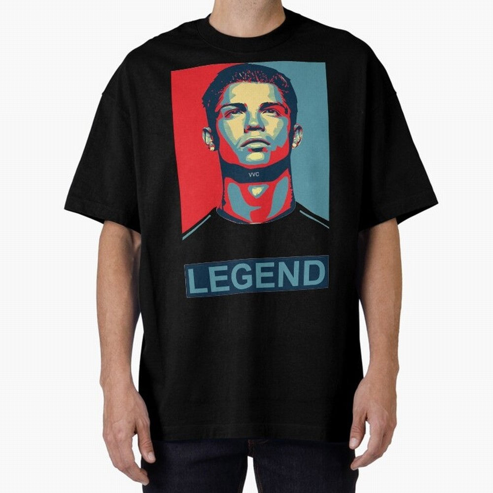 cristiano ronaldo legend Es Oversized T-Shirt Cheer through Every Moment of Match Day Hype around FIFA World Cup 2026 USA Canada Mexico, CR7 and Messi, France and Portugal, Stadium Chants, National Pride, Trophy Dreams and Unforgettable Football