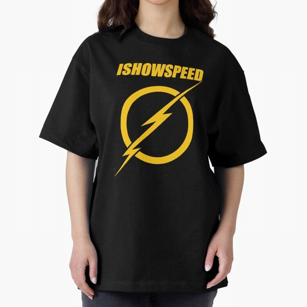 ISHOWSPEED MERCH LOGO Oversized T-Shirt Showcase Match Day Hype around FIFA World Cup 2026, Mbappe, England and Germany, Game Day Rituals, Football Legends, Country Pride and the Road to the Final; Ideal for Football Dads, Football Moms, Friends,
