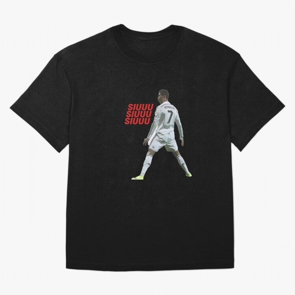 SIUUU #25 Oversized T-Shirt Wear the Spirit of FIFA World Cup 2026 Spirit, Highlighting England and Germany, CR7, Supporter Pride, Iconic Celebrations, Legendary Names and Global Match Day Energy; Ideal for Football Dads, Football Moms, Friends,