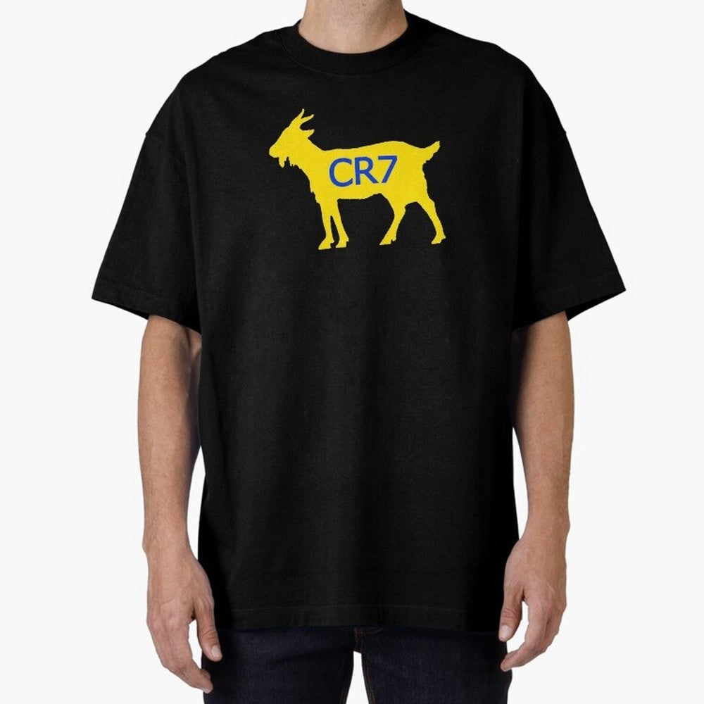 CR7 GOAT Yellow Al Nassr Oversized T-Shirt Wear the Spirit of the FIFA World Cup 2026 USA Canada Mexico Journey through CR7 Highlights, Argentina and Brazil Pride, Stadium Chants, National Pride, Trophy Dreams and Unforgettable Football Memories;