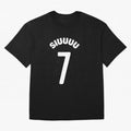 SIUUU Oversized T-Shirt Showcase FIFA World Cup 2026 USA Canada Mexico for Fans of Mbappe and Neymar and Netherlands, Bringing Tournament Hype, Historic Matchups, Family Viewing Parties and Global Sports Pride; Perfect for Supporters Who Want Bold