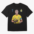 Cr7 cristiano ronaldo red black yellow blue milano real madid ronaldo cr ronaldo cristiano Portugal 7 9 united alnassr al nassr nassr al nassar hilal Oversized T-Shirt Support Your Favorite Stars during Match Day Hype around FIFA World Cup 2026,