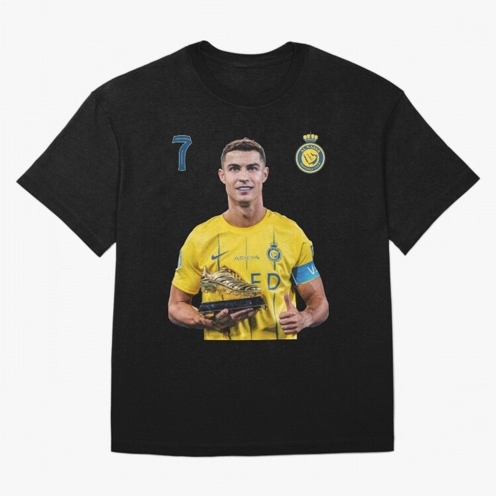 Cr7 cristiano ronaldo red black yellow blue milano real madid ronaldo cr ronaldo cristiano Portugal 7 9 united alnassr al nassr nassr al nassar hilal Oversized T-Shirt Support Your Favorite Stars during Match Day Hype around FIFA World Cup 2026,