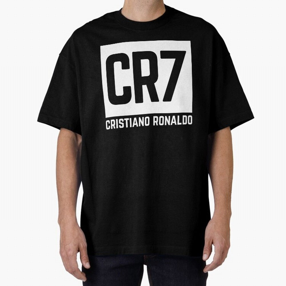 Cristiano Ronaldo white Oversized T-Shirt Cheer through Every Moment of Global Football Passion for FIFA World Cup 2026 Group Stage, Centered on Messi and Cristiano Ronaldo, Spain and Netherlands, Global Supporter Spirit, Legendary Goals, National