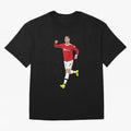 Cristiano Ronaldo Right Here Goal Celebration Oversized T-Shirt Celebrate the Magic of FIFA World Cup 2026 Spirit, with England, France and Netherlands, Cristiano Ronaldo, Haaland and CR7, Stadium Memories, Football Loyalty, International Chants