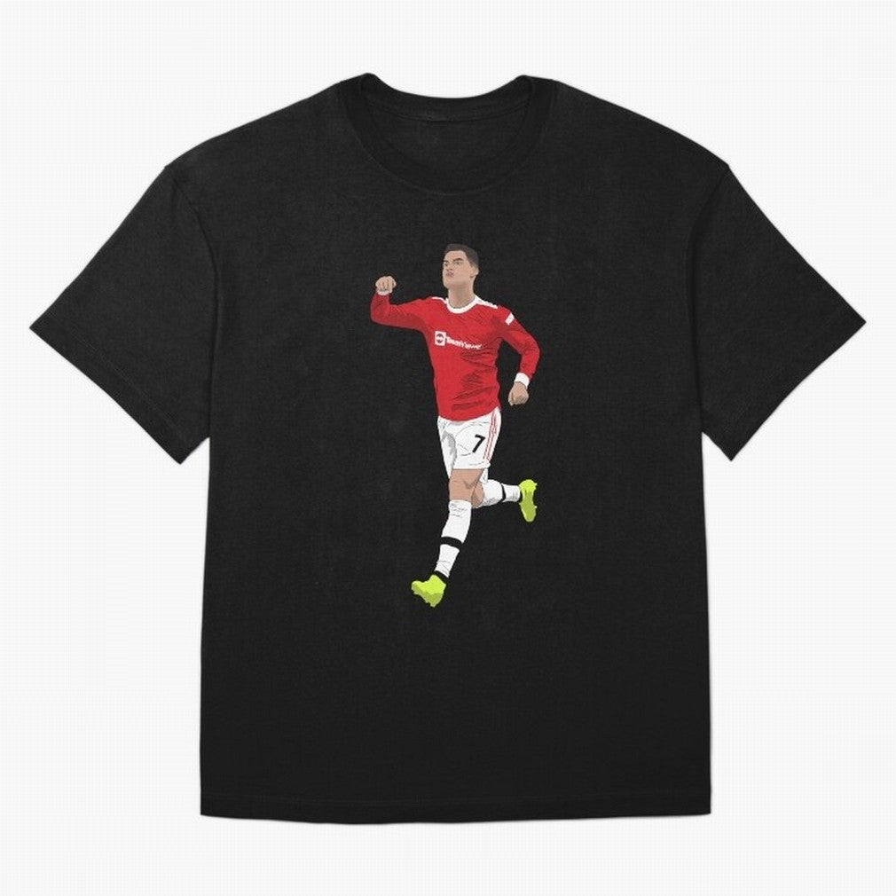 Cristiano Ronaldo Right Here Goal Celebration Oversized T-Shirt Celebrate the Magic of FIFA World Cup 2026 Spirit, with England, France and Netherlands, Cristiano Ronaldo, Haaland and CR7, Stadium Memories, Football Loyalty, International Chants