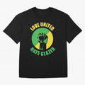 Love United Hate Glazer Oversized T-Shirt Show Your Stadium Side during FIFA World Cup 2026 Group Stage for Fans of Cristiano Ronaldo, Haaland and CR7 and England, France and Netherlands, Bringing Classic Soccer Heritage, Championship Pressure, Fan