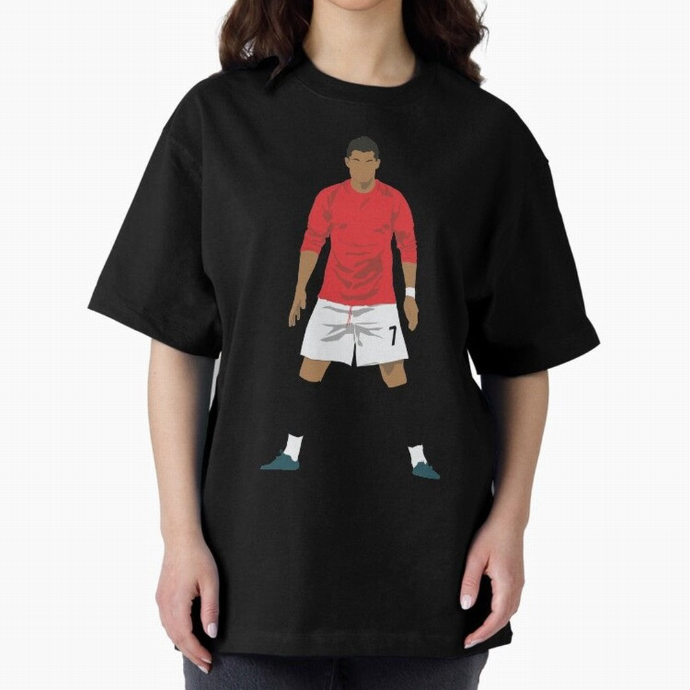 Cristiano Ronaldo MUFC Oversized T-Shirt Celebrate Football Heritage in the FIFA World Cup 2026 Journey through Mbappe and Neymar Highlights, Argentina Pride, Goal Celebration Energy, Supporter Heritage, Football Icons and Worldwide Tournament Joy;