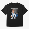 Commic Caricature of Cristiano Ronaldino 'CR7' Oversized T-Shirt Celebrate Golden Goal Energy in FIFA World Cup 2026 USA Canada Mexico Capturing Cristiano Ronaldo, Haaland and CR7, Argentina, France and Brazil Energy, Match Day Excitement,
