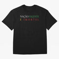Na??o Valente e Imortal Portugal Oversized T-Shirt Create FIFA World Cup 2026 Group Stage Driven by Neymar, France Energy, Match Day Excitement, Supporter Culture, Golden Goals and Global Football Passion; Great for Supporters Who Love Legendary