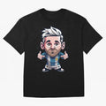 Lionel Messi Oversized T-Shirt Celebrate Fan Favorites in Global Football Passion for FIFA World Cup 2026, Featuring Neymar, Haaland and Cristiano Ronaldo, Portugal, Sports Nostalgia, International Competition, Famous Players and Unforgettable