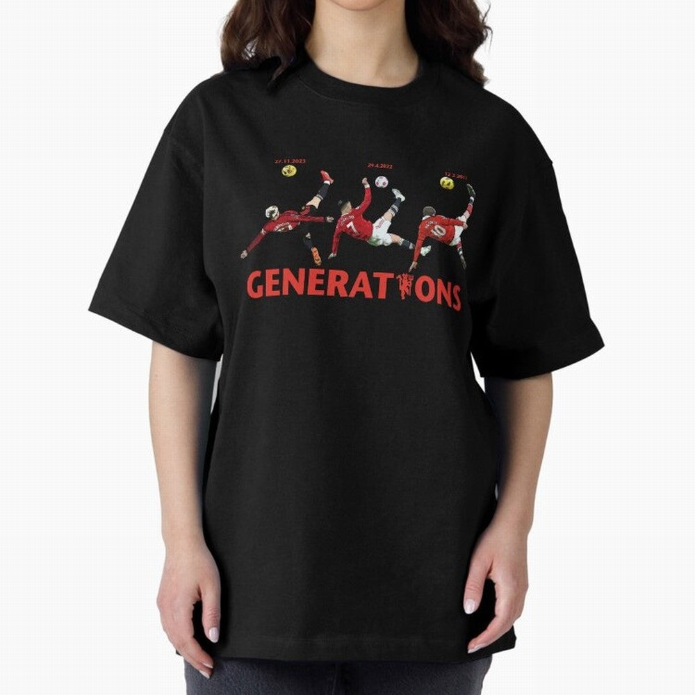 Generations of Manchester United Oversized T-Shirt Step into Global Football Passion for FIFA World Cup 2026, Driven by Messi, Neymar and Mbappe, Brazil, Portugal and Argentina, Stadium Chants, National Pride, Trophy Dreams and Unforgettable