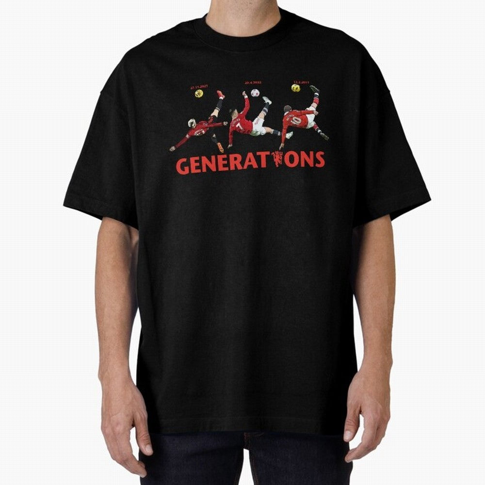 Generations of Manchester United Oversized T-Shirt Step into Global Football Passion for FIFA World Cup 2026, Driven by Messi, Neymar and Mbappe, Brazil, Portugal and Argentina, Stadium Chants, National Pride, Trophy Dreams and Unforgettable