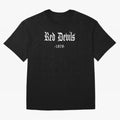 Red Devils Oversized T-Shirt Join the Countdown to FIFA World Cup 2026 Group Stage for Fans of Messi, Neymar and Mbappe and Brazil, Bringing Football History, Final Match Energy, Crowd Noise and Once in a Lifetime Moments; Perfect for People Who