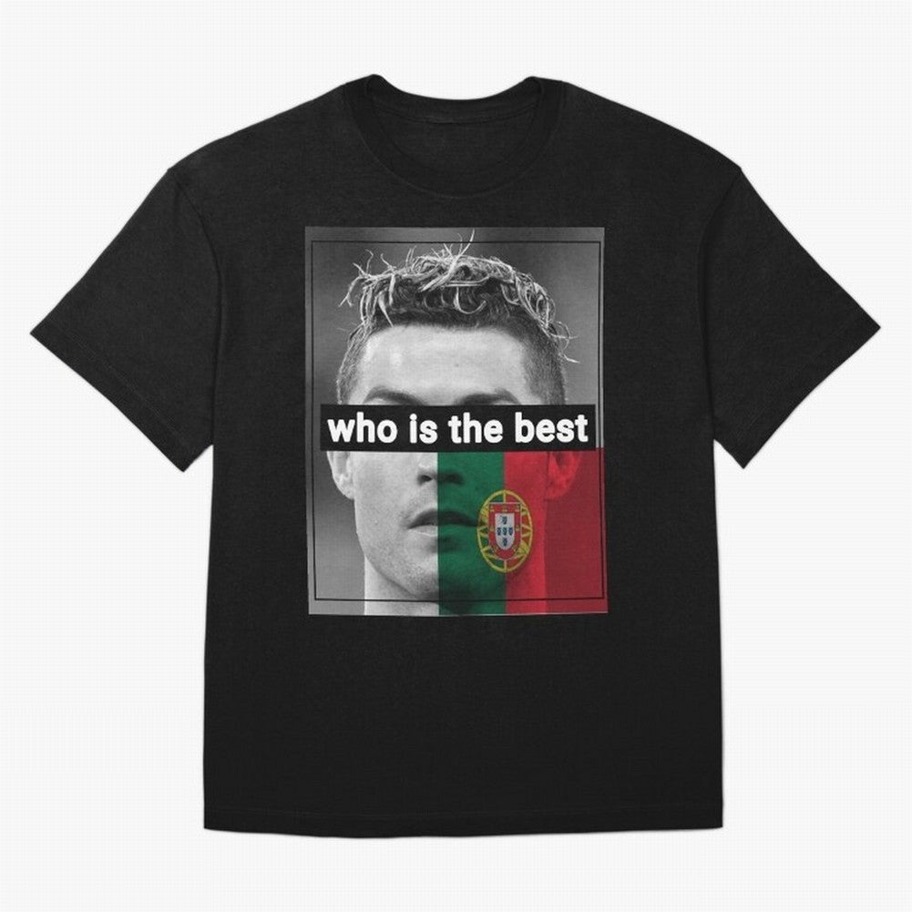 ronaldo Oversized T-Shirt Stand with Match Day Hype around FIFA World Cup 2026 USA Canada Mexico, CR7, Netherlands, Vintage Soccer Flavor, Modern Football Stars, National Flags and Final Night Emotion; Perfect for People Who Love Argentina, Brazil,