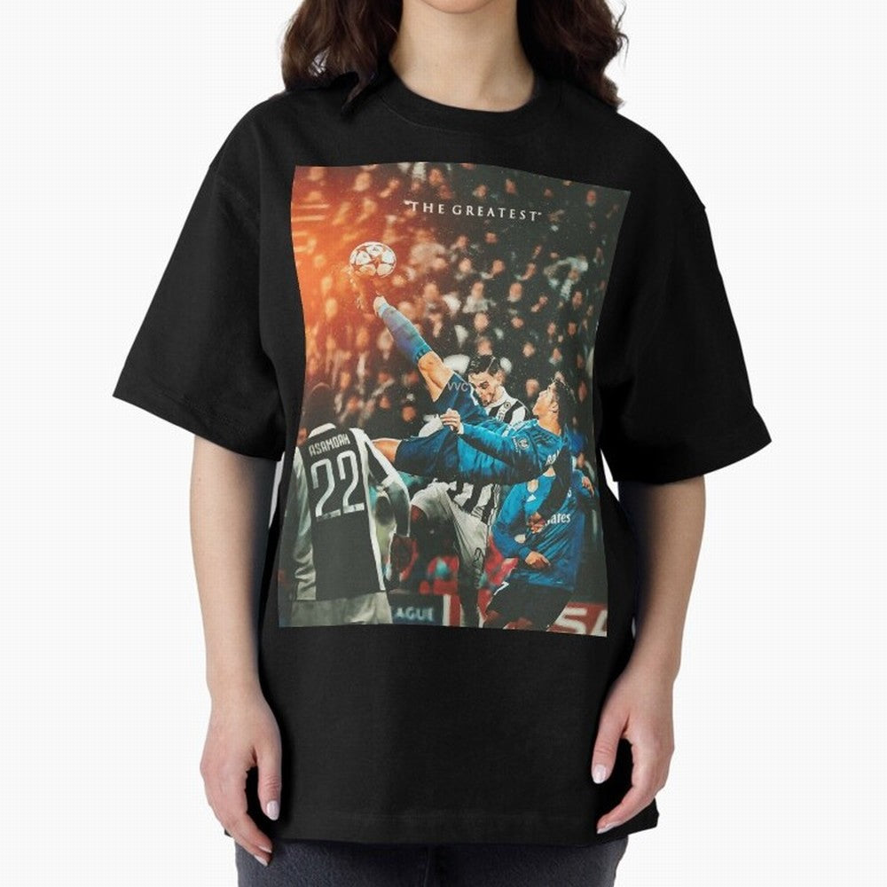 Ronaldo Bicycle Kick Skills Greatest, Ronaldo Gifts, Ronaldo Best Selling , Ronaldo Top Items Oversized T-Shirt Bring Stadium Energy to the FIFA World Cup 2026 Group Stage Journey through Cristiano Ronaldo, Haaland and CR7 Highlights, Portugal,