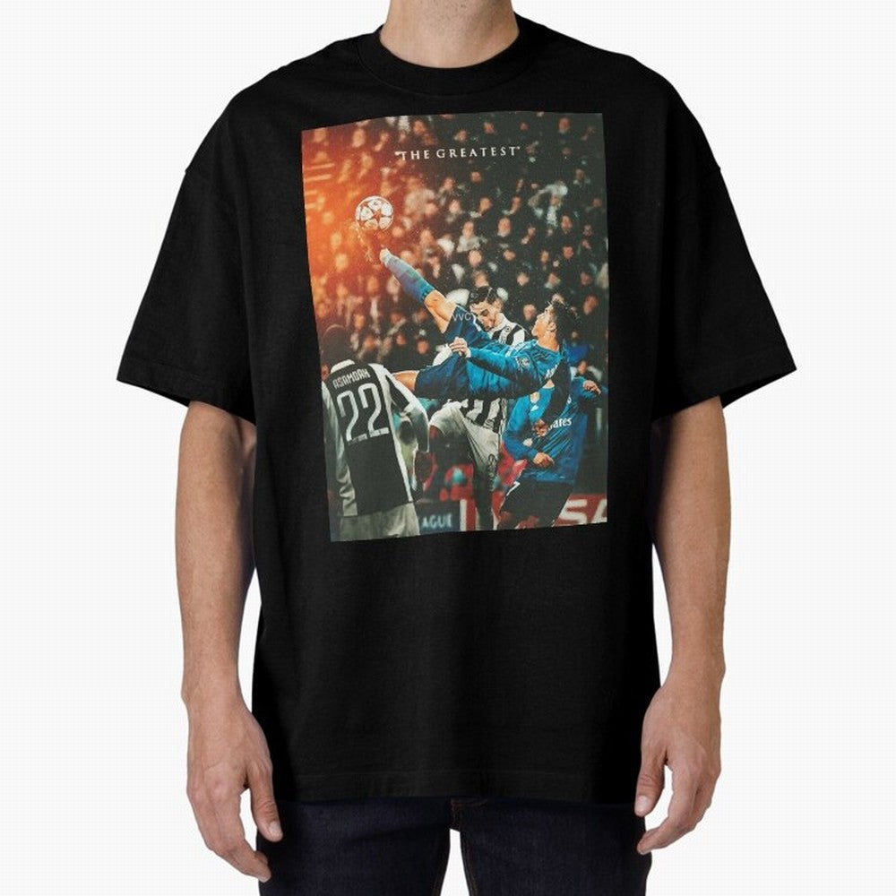 Ronaldo Bicycle Kick Skills Greatest, Ronaldo Gifts, Ronaldo Best Selling , Ronaldo Top Items Oversized T-Shirt Bring Stadium Energy to the FIFA World Cup 2026 Group Stage Journey through Cristiano Ronaldo, Haaland and CR7 Highlights, Portugal,
