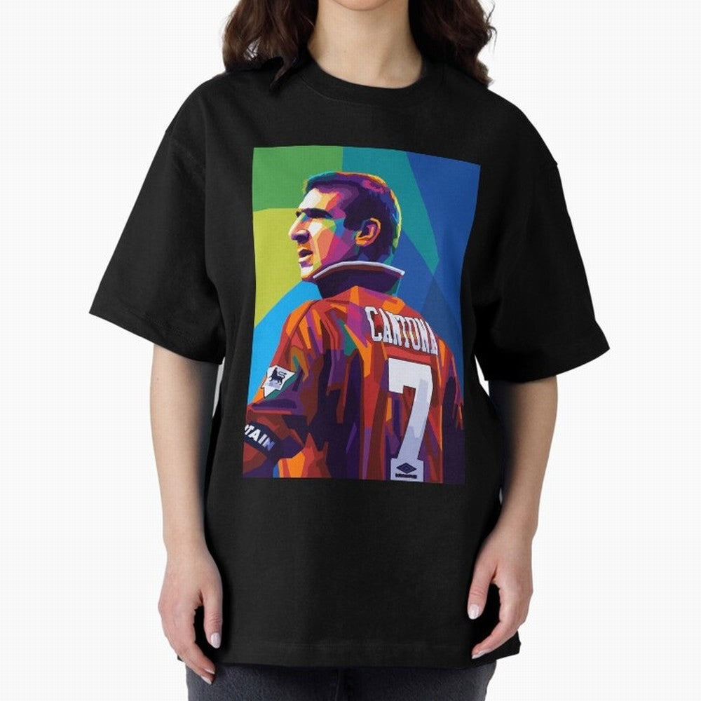 Cantona Man United 7 Pop Art Oversized T-Shirt Spotlight FIFA World Cup 2026 USA Canada Mexico Spirit, Made for Argentina and Brazil, Neymar, Worldwide Fan Energy, Dramatic Goals, Stadium Lights and Championship Celebrations; Perfect for Supporters