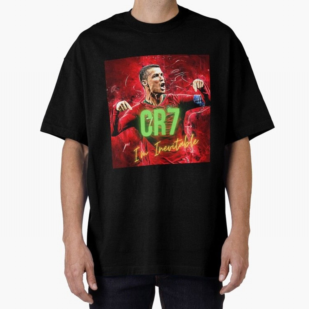 CR7 Oversized T-Shirt Wear the Spirit of FIFA World Cup 2026 Filled with Messi and Cristiano Ronaldo, England, France and Netherlands Energy, Stadium Chants, National Pride, Trophy Dreams and Unforgettable Football Memories; Perfect for People Who