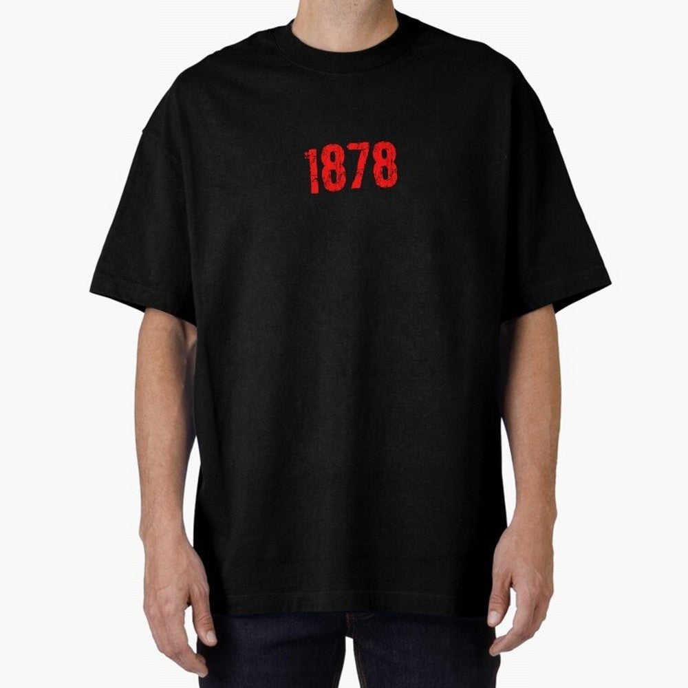1878 Oversized T-Shirt Support Iconic Players in FIFA World Cup 2026 Connected to Haaland, Spain Energy, Fan Favorite Moments, National Team Passion, Big Match Drama and Soccer History; Ideal for Fans Who Follow Messi, Cristiano Ronaldo, CR7,