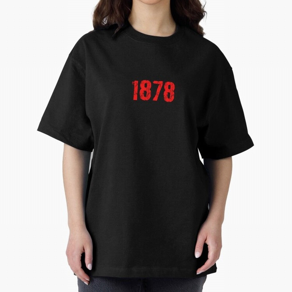1878 Oversized T-Shirt Support Iconic Players in FIFA World Cup 2026 Connected to Haaland, Spain Energy, Fan Favorite Moments, National Team Passion, Big Match Drama and Soccer History; Ideal for Fans Who Follow Messi, Cristiano Ronaldo, CR7,