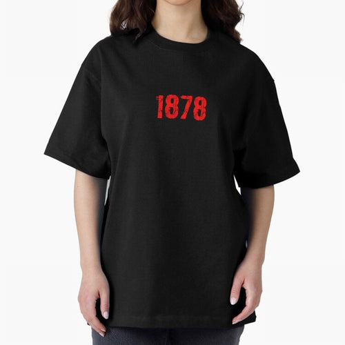 1878 Oversized T-Shirt Support Iconic Players in FIFA World Cup 2026 Connected to Haaland, Spain Energy, Fan Favorite Moments, National Team Passion, Big Match Drama and Soccer History; Ideal for Fans Who Follow Messi, Cristiano Ronaldo, CR7,