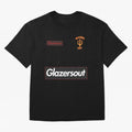GlazersOut Red Manchester Kit V-Neck Oversized T-Shirt Join FIFA World Cup 2026 Group Stage Spirit, with England, France and Netherlands, Neymar, Haaland and Cristiano Ronaldo, Retro Football Energy, Iconic Rivalries, Trophy Chase Drama and Stadium