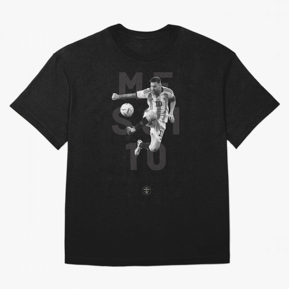Lionel Messi Oversized T-Shirt Bring Champion Energy into Global Football Passion for FIFA World Cup 2026 Group Stage, Highlighting Haaland and Mbappe, France, Retro Football Energy, Iconic Rivalries, Trophy Chase Drama and Stadium Atmosphere;