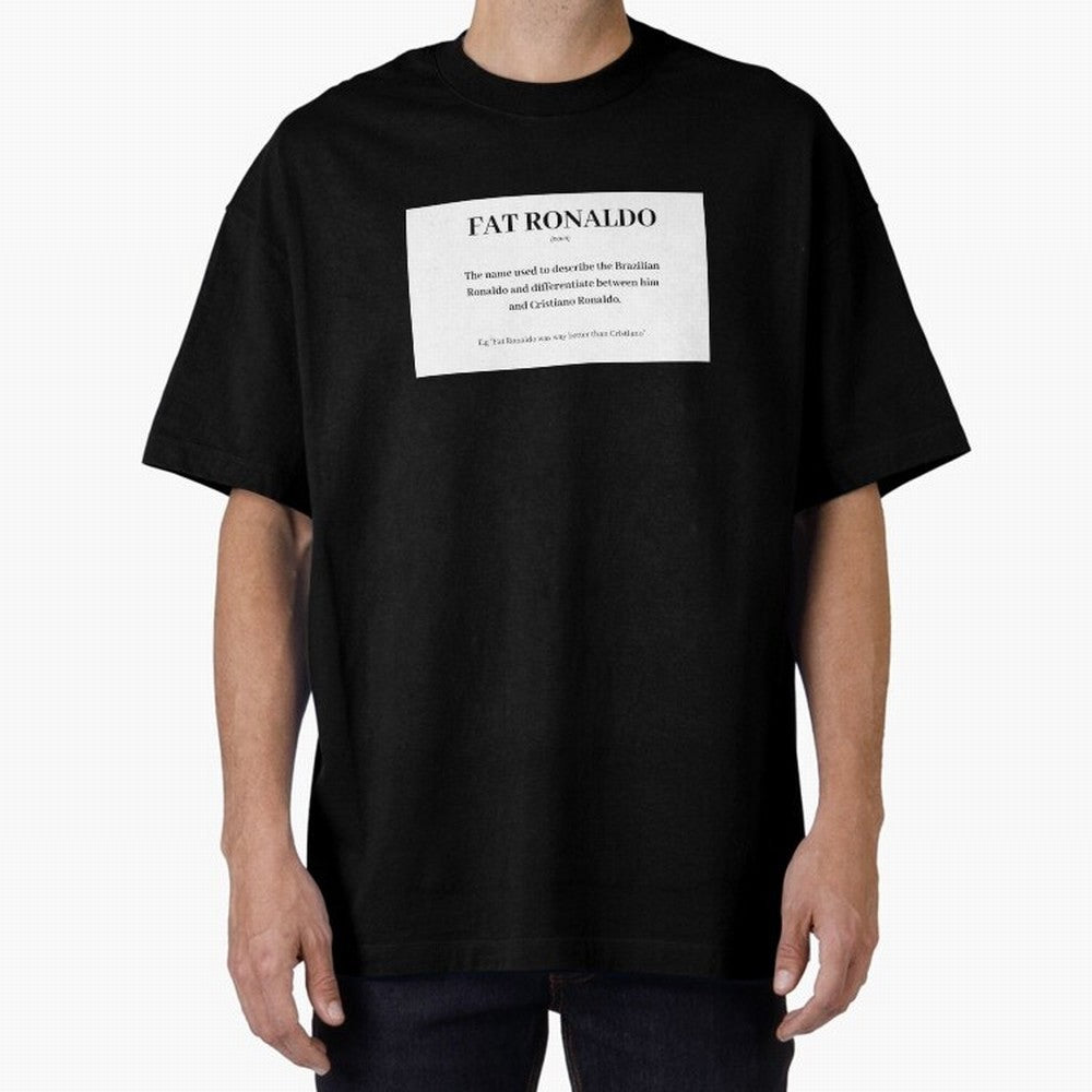 FAT RONALDO Oversized T-Shirt Bring Bold Fan Energy to Match Day Hype around FIFA World Cup 2026 Group Stage, CR7, France and Portugal, Sports Nostalgia, International Competition, Famous Players and Unforgettable Victories; Perfect for Fans,