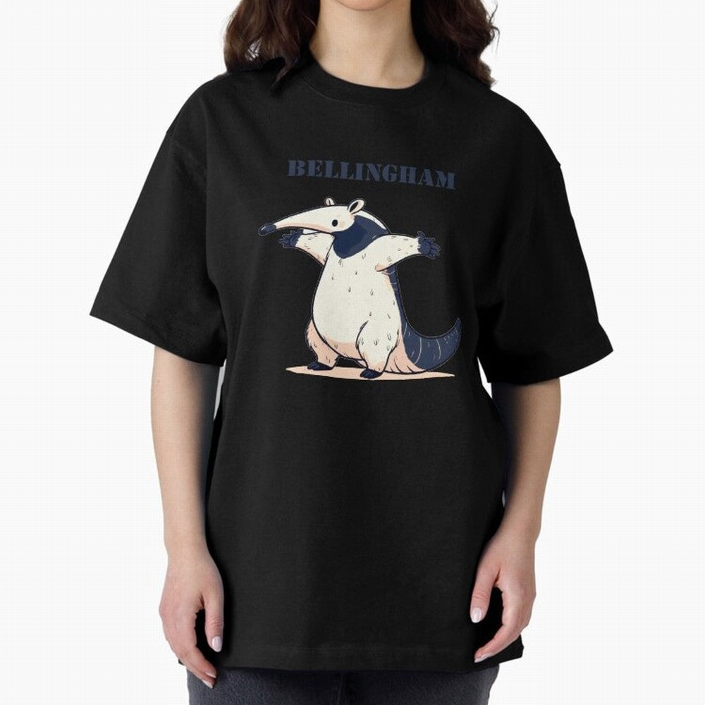Celebration Bellingham Tamandua Oversized T-Shirt Celebrate National Team Dreams in Global Football Passion for FIFA World Cup 2026 Group Stage, Built around Neymar, England, France and Netherlands, Global Supporter Spirit, Legendary Goals,