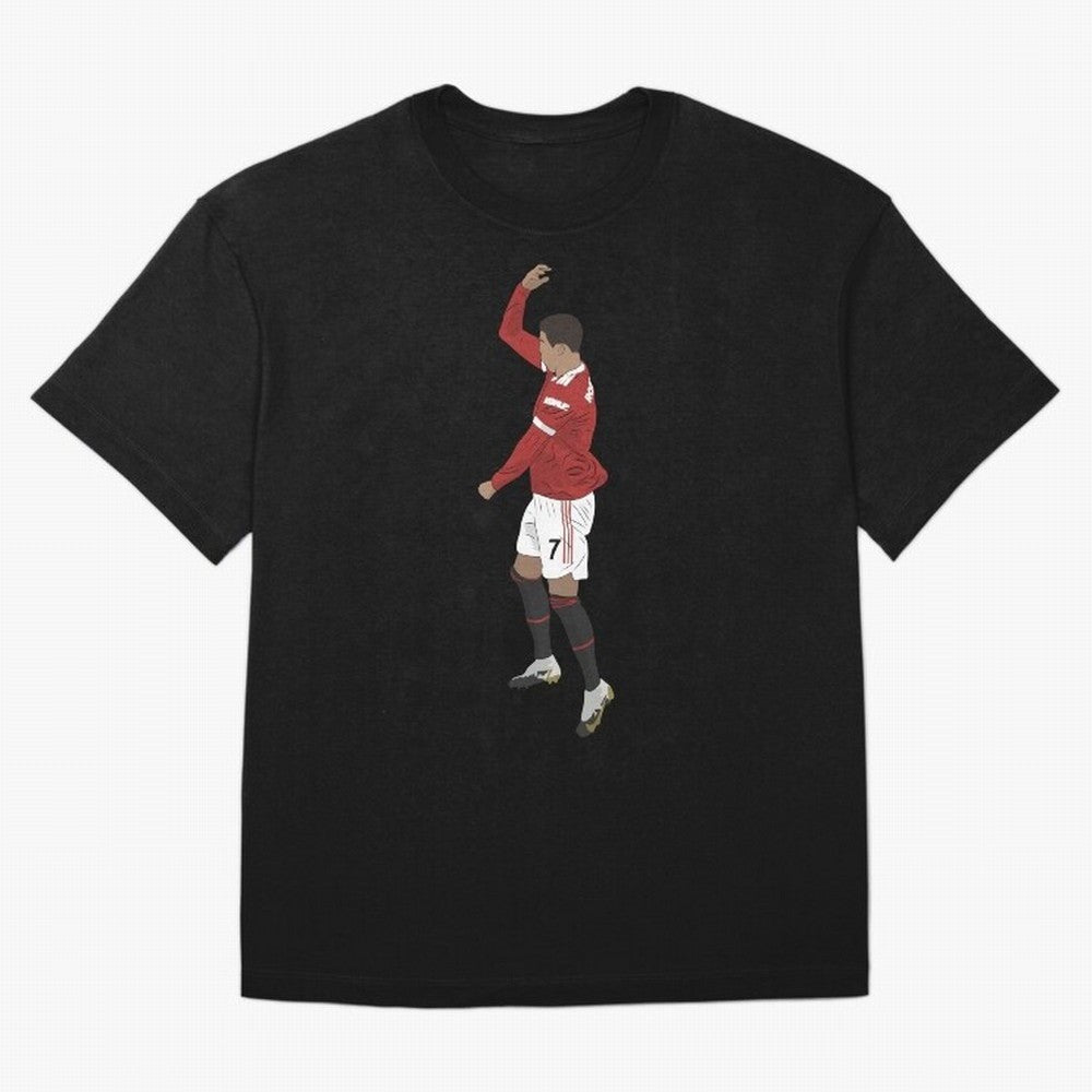 Cristiano Ronaldo Pirouette Siuuuu Goal Celebration Oversized T-Shirt Show Passion for the Stars of FIFA World Cup 2026 USA Canada Mexico Filled with CR7 and Messi, England Energy, Retro Football Energy, Iconic Rivalries, Trophy Chase Drama and