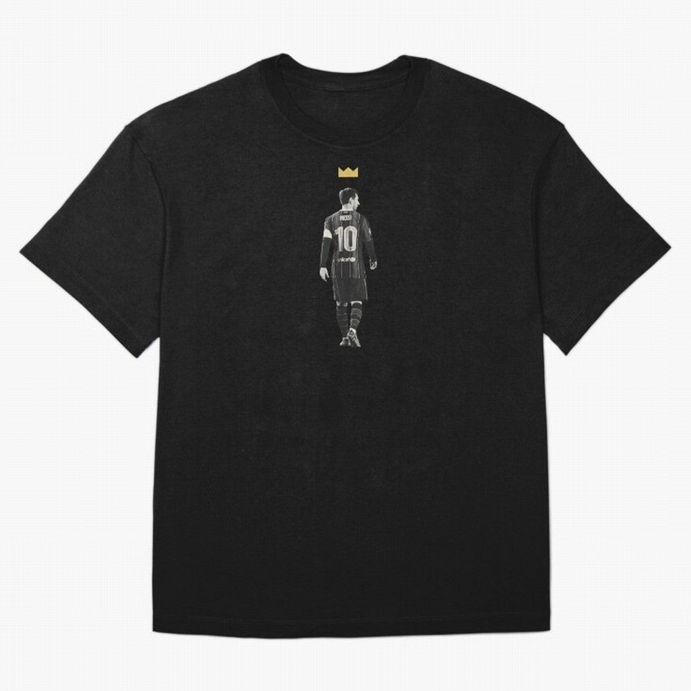 Lionel Messi The Champion Oversized T-Shirt Show Support during FIFA World Cup 2026 Spirit, with Argentina and Brazil, Neymar, Haaland and Cristiano Ronaldo, Retro Football Energy, Iconic Rivalries, Trophy Chase Drama and Stadium Atmosphere;