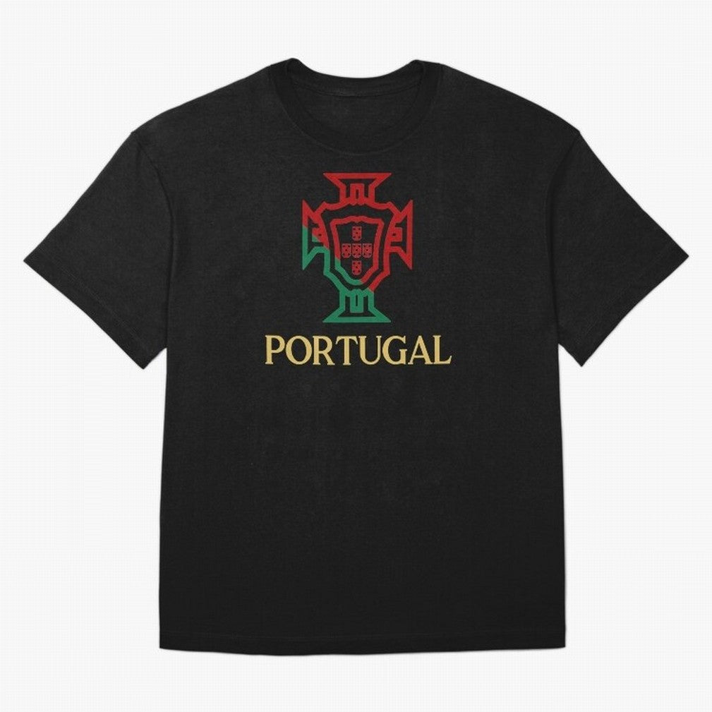 Portugal Tuga D Gold Oversized T-Shirt Spotlight FIFA World Cup 2026 Group Stage Connected to Neymar, England and Germany Energy, Goal Celebration Energy, Supporter Heritage, Football Icons and Worldwide Tournament Joy; Great for Supporters Who