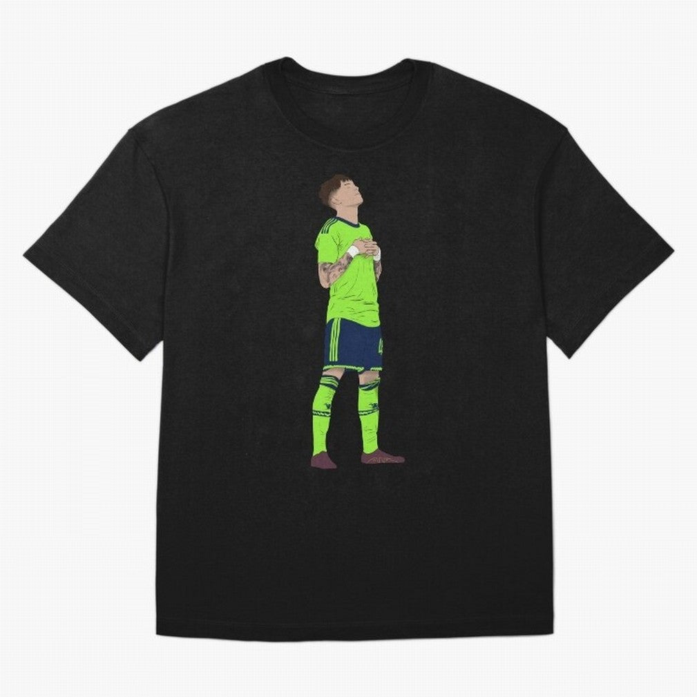 Alejandro Garnacho Ronaldo Peace Goal Celebration Oversized T-Shirt Experience the Global Stage of FIFA World Cup 2026 Spirit, Connected to Argentina, Messi, Neymar and Mbappe, Goal Celebration Energy, Supporter Heritage, Football Icons and