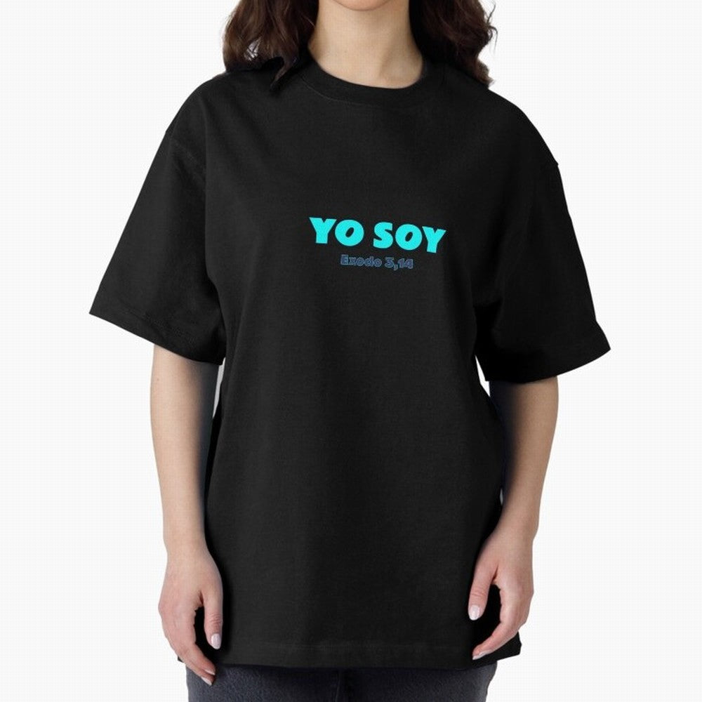 Yo soy ¨C Exodus 3,14 Oversized T-Shirt Celebrate Fan Favorites in Global Football Passion for FIFA World Cup 2026, Celebrating Mbappe, England, France and Netherlands, Goal Celebration Energy, Supporter Heritage, Football Icons and Worldwide