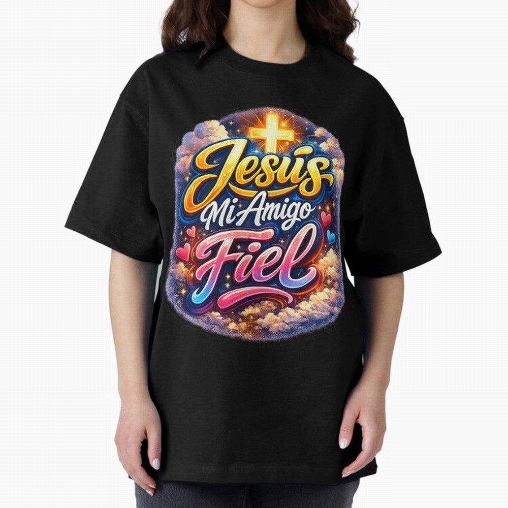 Jesus my faithful friend Oversized T-Shirt Bring Champion Energy into Global Football Passion for FIFA World Cup 2026, Connected to Haaland and Mbappe, Netherlands, Stadium Chants, National Pride, Trophy Dreams and Unforgettable Football Memories;
