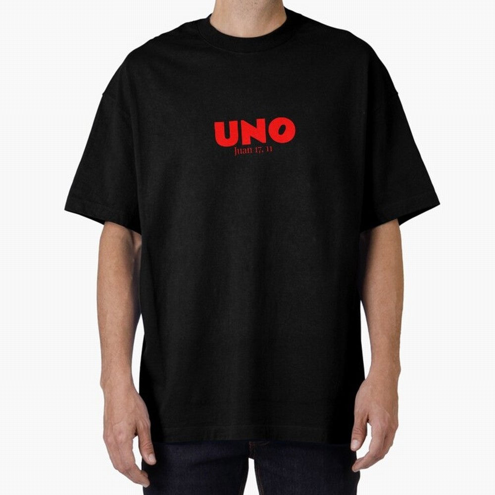 UNO ¨C Cita b¨ªblica cristiana Oversized T-Shirt Follow the Final Road of FIFA World Cup 2026 for Fans of Cristiano Ronaldo, Haaland and CR7 and France, Bringing Match Day Excitement, Supporter Culture, Golden Goals and Global Football Passion;