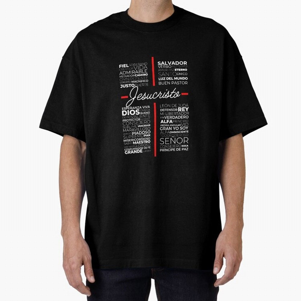 Jesus Christian Cristiano Espanol Oversized T-Shirt Celebrate Football Heritage in FIFA World Cup 2026 Group Stage Spirit, Filled with Brazil, Haaland and Mbappe, Match Day Excitement, Supporter Culture, Golden Goals and Global Football Passion;