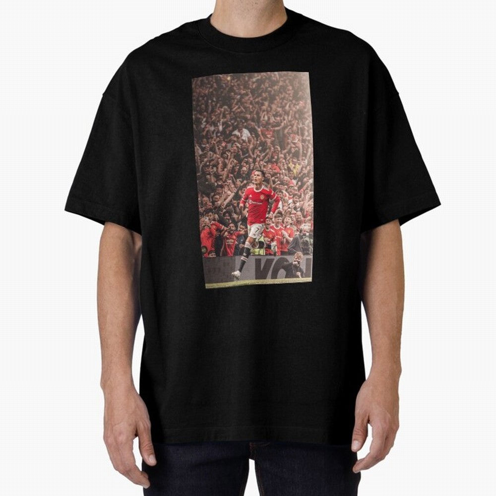 cristiano Oversized T-Shirt Bring Bold Fan Energy to Match Day Hype around FIFA World Cup 2026 Group Stage, CR7, France and Portugal, Sports Nostalgia, International Competition, Famous Players and Unforgettable Victories; Perfect for Fans,