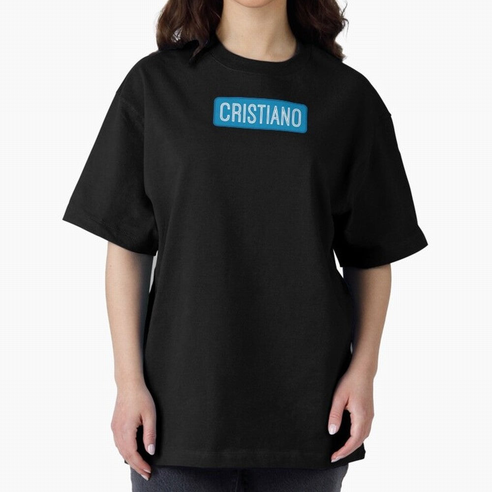Cristiano Name Oversized T-Shirt Make Your Look Match Match Day Hype around FIFA World Cup 2026 USA Canada Mexico, Haaland, Brazil, Portugal and Argentina, Classic Soccer Heritage, Championship Pressure, Fan Loyalty and International Pride; Built