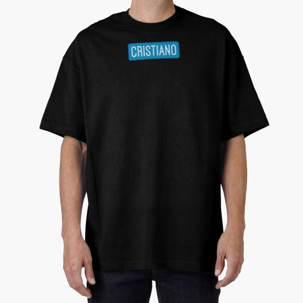 Cristiano Name Oversized T-Shirt Make Your Look Match Match Day Hype around FIFA World Cup 2026 USA Canada Mexico, Haaland, Brazil, Portugal and Argentina, Classic Soccer Heritage, Championship Pressure, Fan Loyalty and International Pride; Built