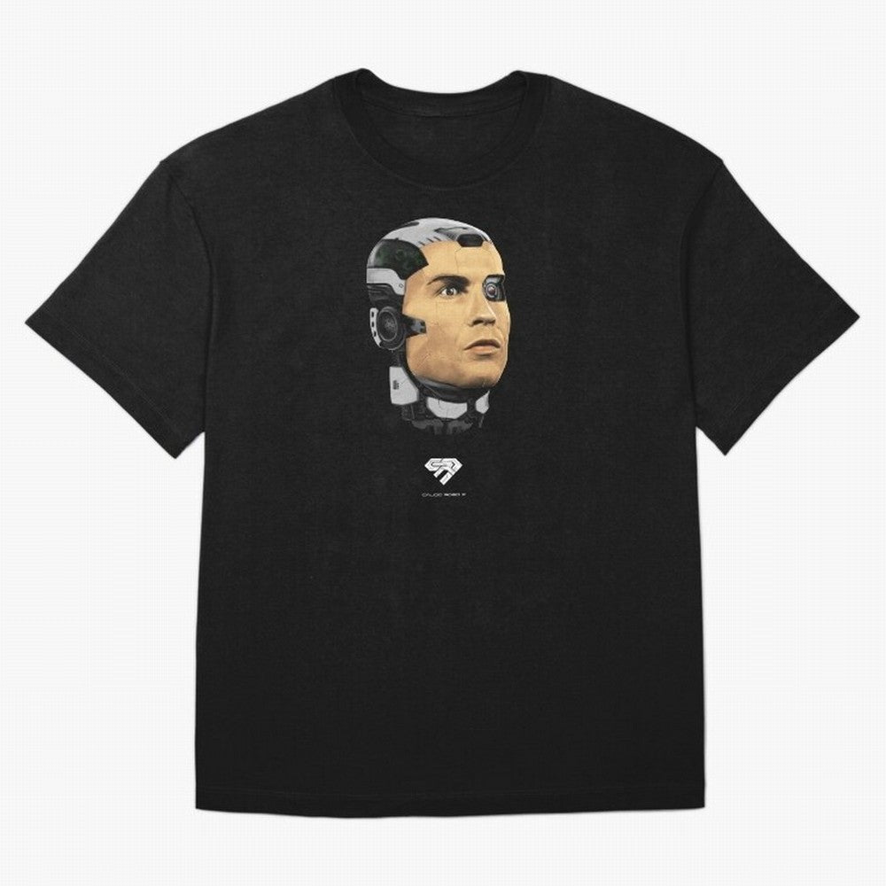 Calcio Robo 7 Oversized T-Shirt Remember Iconic Moments from FIFA World Cup 2026 Spirit, Connected to Spain, Cristiano Ronaldo, Vintage Soccer Flavor, Modern Football Stars, National Flags and Final Night Emotion; Created for Match Day Parties,