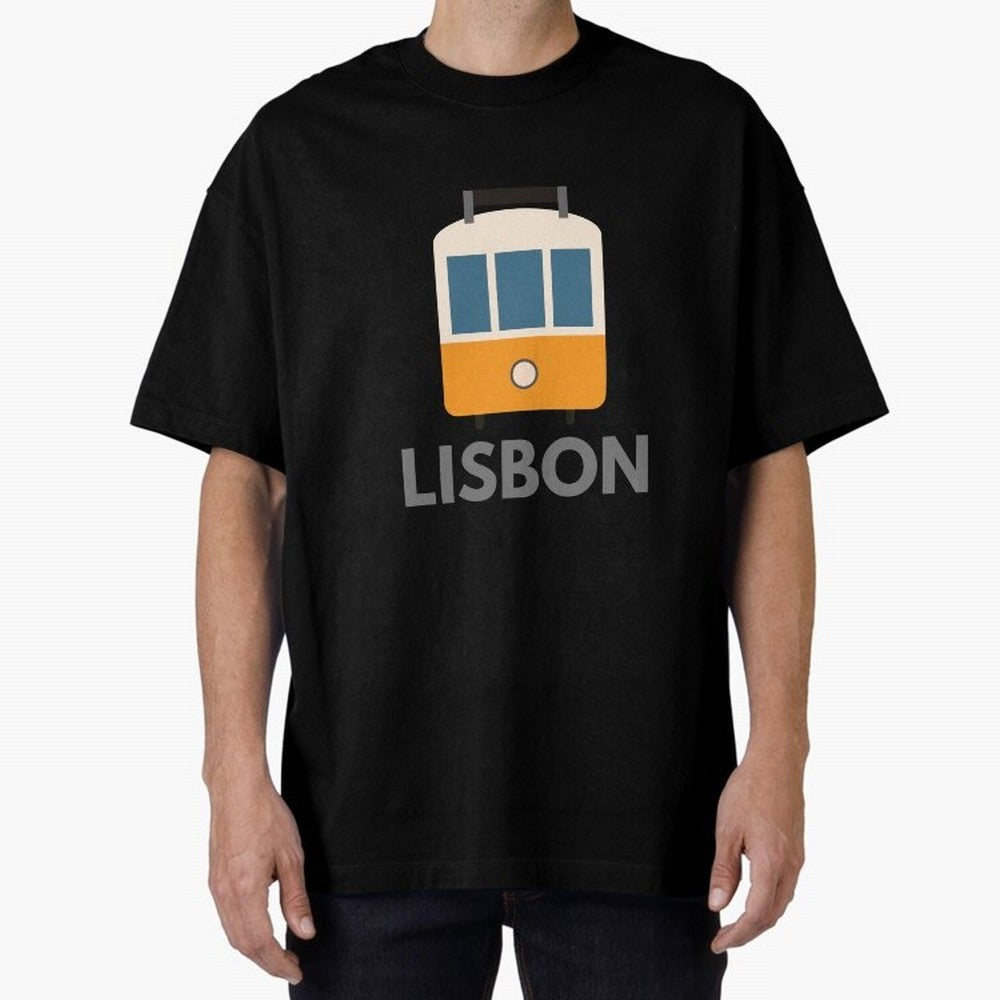 Lisboa Tram (Lisbon city, Portugal) Oversized T-Shirt Celebrate Soccer Greatness during FIFA World Cup 2026 Group Stage Spirit, Built around Brazil, Portugal and Argentina, Messi, CR7 and Mbappe, Football History, Final Match Energy, Crowd Noise