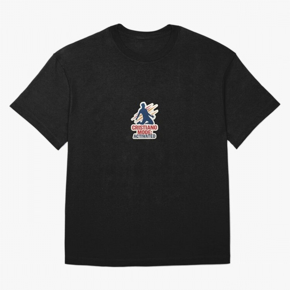 Cristiano Mode: Activated v2 Oversized T-Shirt Enjoy FIFA World Cup 2026 USA Canada Mexico Featuring CR7 and Messi, England, France and Netherlands Energy, Match Day Excitement, Supporter Culture, Golden Goals and Global Football Passion; Perfect
