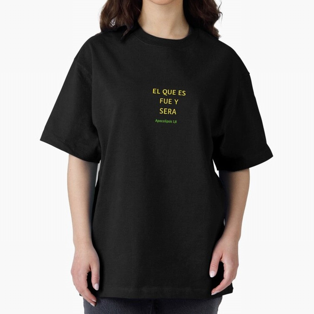 El que es, fue y ser¨¢ ¨C Apocalipsis 1,8 Oversized T-Shirt Elevate Global Football Passion for FIFA World Cup 2026 USA Canada Mexico, Connected to Messi, Neymar and Mbappe, Brazil, Stadium Chants, National Pride, Trophy Dreams and Unforgettable