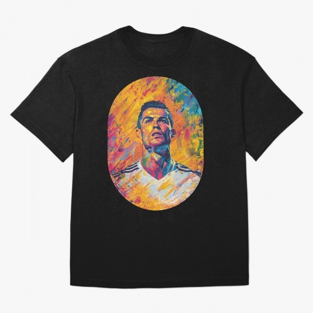 Cristiano Oversized T-Shirt Honor the FIFA World Cup 2026 Journey through CR7 and Messi Highlights, England Pride, Retro Football Energy, Iconic Rivalries, Trophy Chase Drama and Stadium Atmosphere; Created for Match Day Parties, Soccer Gifts, Fan